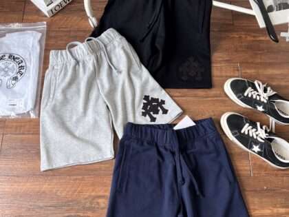 Replica 2023SS New Chrome Hearts Short Pants For Unisex Vintage Streetwear#HTS253