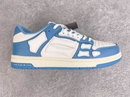Replica AMIRI Blue And White Low Skel Top Sneaker