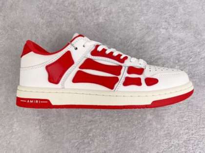 Replica AMIRI White And Red Low Skel Top Sneaker