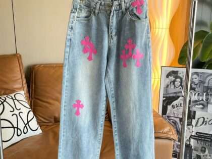 Replica Chrome Hearts Street Style Jeans For Women#HTS285