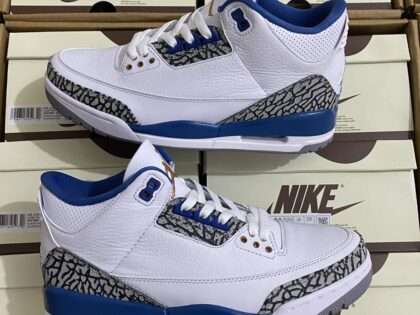 Replica Air Jordan 3 Wizards Blue-Cement Grey Sneakers CT8532-148#AJ3029