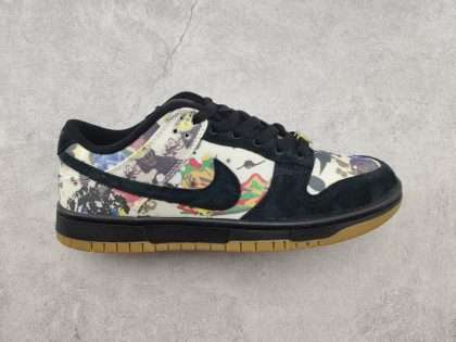Replica Supreme x Nike SB Dunk Low "Rammellzee" FD8778 001
