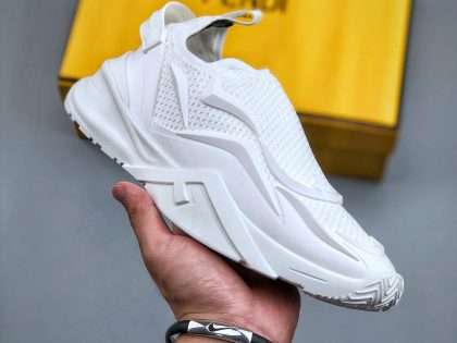Replica Fendi Flow White Mesh Running Sneakers