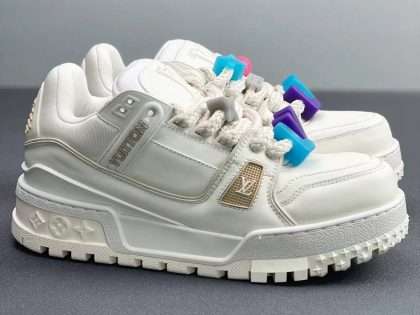 Replica LV 23SS Trainer Maxi Sneakers White 1AB8PK Men Shoes