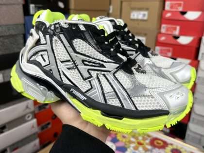 Replica Balenciaga Men's Runner Sneaker in White