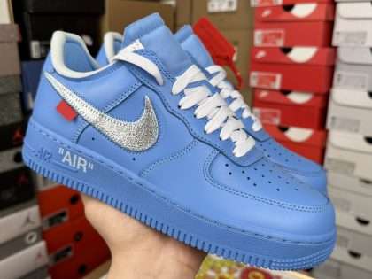 Replica Off-White x Nike Air Force 1 Low MCA University Blue CI1173-400