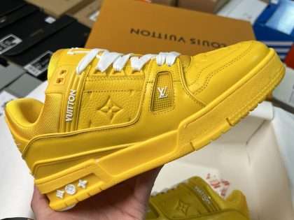 Replica LV 23SS Monogram Trainer Sneaker Yellow 1AARG5