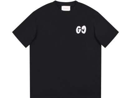 Replica Gucci New Crew Neck T-shirts For Unisex Black and Apricot#NTS090