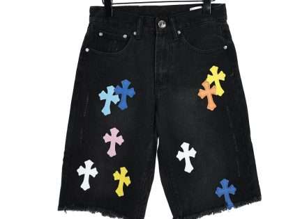 Replica Chrome Hearts Street Style Jeans Short For Unisex#NTS105