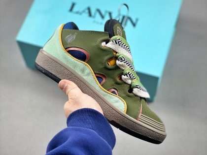 Replica Lanvin Curb Sneakers - Moss Green/Grey