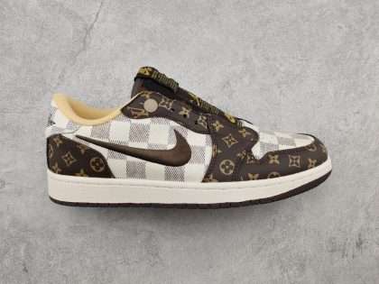 Replica LV x Air Jordan 1 Low Slip Shadow AV3918 298