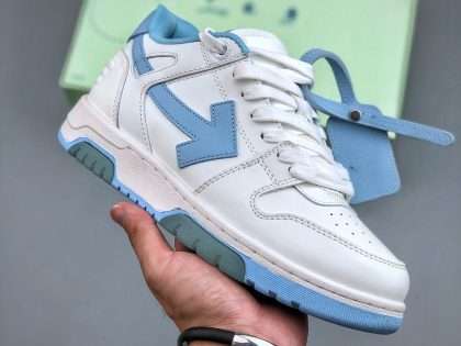 Replica Off-White Out Of Office Low-top Sneakers"OOO" Light Blue
