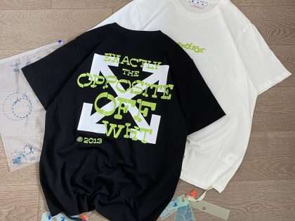 Replica OFF-WHITE T-Shirts Streetwear Tee Black and White#NTS061