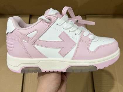 Replica Off-White Out Of Office low-top sneakers "OOO" Pink White