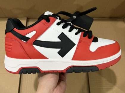 Replica Off-White Out Of Office low-top sneakers "OOO" Black White Red