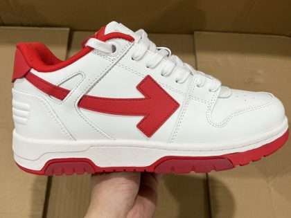 Replica Off-White Out Of Office low-top sneakers "OOO" White Red