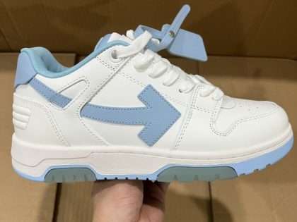 Replica Off-White Out Of Office low-top sneakers "OOO" White Light Blue White