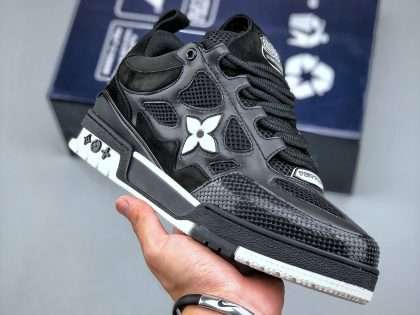Replica Louis Vuitton Skate Trainer Sneaker Black