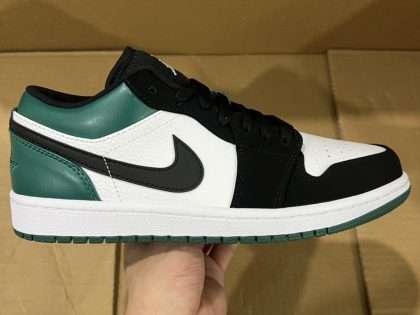 Replica Jordan 1 Low White Black Mystic Green