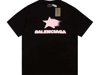 Replica Balenciaga New Crew Neck T-shirts For Unisex Black and White#NTS107