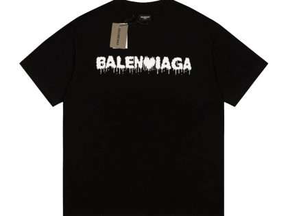 Replica Balenciaga New Crew Neck T-shirts For Unisex Black and White#NTS165