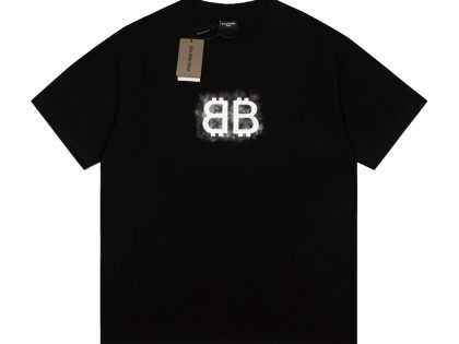 Replica Balenciaga New Crew Neck T-shirts For Unisex Black and White#NTS166