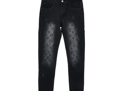 Replica Louis Vuitton New Jeans Street Style Jeans Black#NTS171