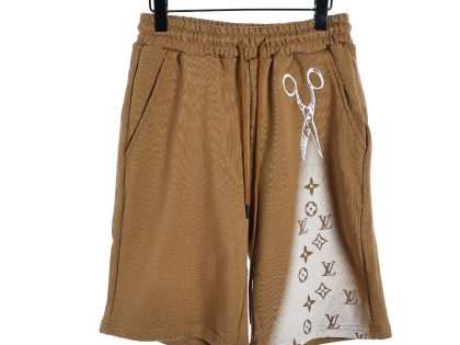 Replica LV Short Pants Vintage Streetwear For Unisex Brown and Black#NTS182