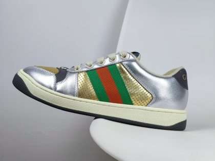 Replica Gucci Wmns Screener 'Silver Gold'