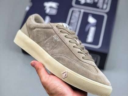Replica Dior B101 SNEAKER Greige Nubuck Calfskin