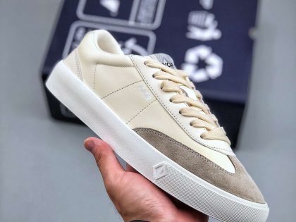 Replica Dior Essentials B101 SNEAKER Cream Smooth Calfskin and Greige Nubuck