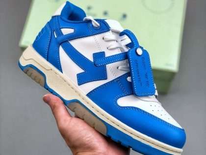Replica Off-White Out Of Office low-top sneakers “OOO” Blue