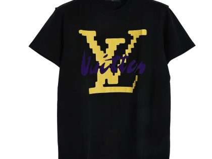 Replica Louis Vuitton New Crew Neck T-shirts For Unisex Black and White#NTS121
