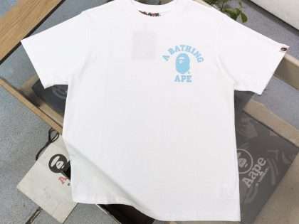 Replica Bape New Crew Neck T-shirts For Unisex Black and White#NTS117