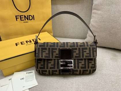 Replica FENDI Baguette Bags Brown Women's