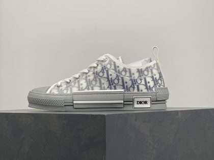 Replica Dior B23 Low Top Navy Blue Oblique