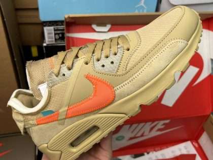 Replica Off-White x Air Max 90 'Desert Ore' AA7293 200