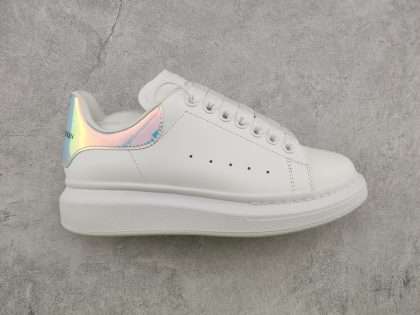 Replica Alexander McQueen Oversized Sneaker in White/shock Pink