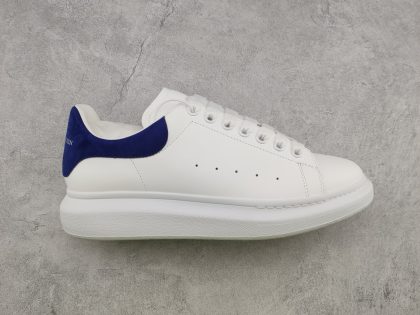 Replica Alexander McQueen Oversized Sneaker in White/Paris Blue