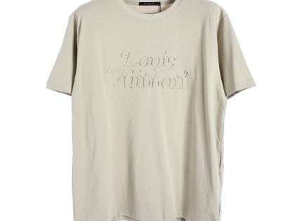 Replica Louis Vuitton Letter Embossed Crew Neck T-shirts For Unisex #NTS195