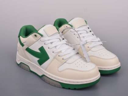 Replica Off-White Out Of Office low-top sneakers “OOO” White Green White