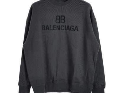 Replica Balenciaga Double B Logo Three-Dimensional Embroidered Round Neck Sweatshirt Three Colors