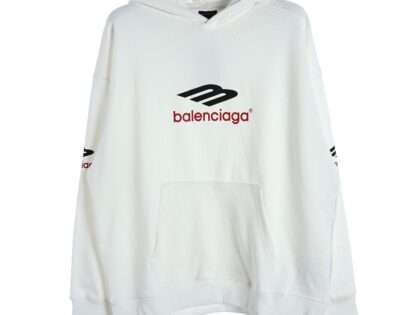 Replica Balenciaga 23FW 3B SPORTS ICON Hoodie Black White