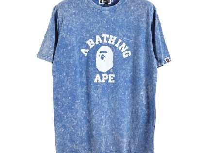 Replica Bape New Crew Neck T-shirts For Unisex Black and Blue#NTS183